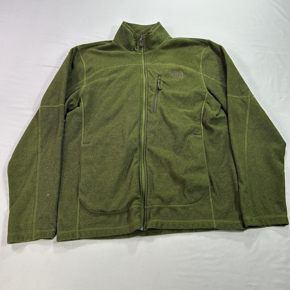 The North Face Jacket Mens‎ Medium Full Zip Fleece Outdoor Hiking Warm Pullover